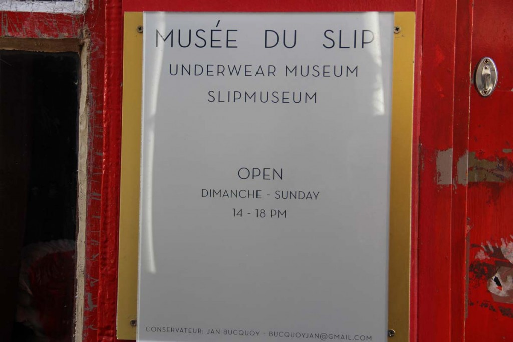 Bruxelles musée du Slip